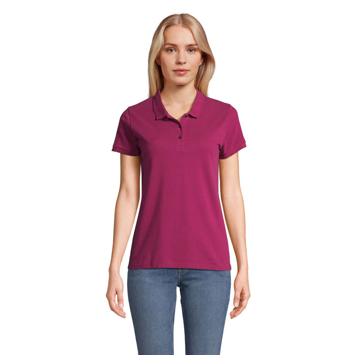 Polo femme coton bio publicitaire 170g - PLANET Violet astral